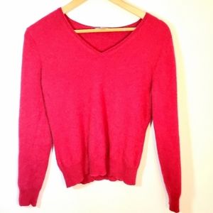 Apt 9.100% Cashmere  Red Long Sleeves Top/Size L.    3/$40